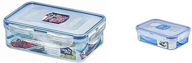 Lock & Lock Rectangle Plastic Container 800ml + Lock & Lock Rectangle Plastic Container 360ml