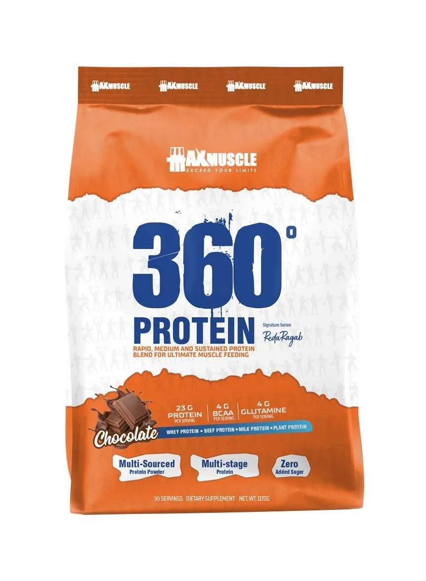 Max Muscle 360 Protein Powder Reda Ragab Signature-30Serv.-1050G.-Chocolate