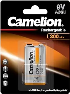 Camelion 17025122 Akku (NiMH, 9 Volt Block, 250 mAh, 1er)