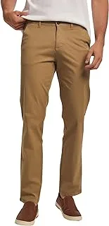 DALYDRESS Casual Regular Fit Cotton Chino Pants for Men, Gold Beige, 48