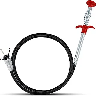 Ram-Pro Snake Drain Clog Remover - Used as Hair Clog Remover for Sink, Shower, and Bathtub - Dryer Vent Cleaner, and as a Flexible Grabber Tool for Hard to Reach Places,Silver,36 Inch,2344