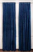 Vlevo Velvet side curtain color navy-1Panel 140 X 280 cm