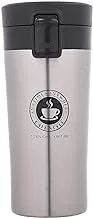 Portable Stainless Steel Thermal Travel Mug with Double Wall Design Keeps Temperature and Cold for 6 Hours, Thermos for Travel- 380ml (assorted color)