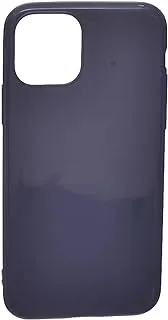 Generic X-Level Silicone Phone Fully Protection Back Cover With Plain Design For Apple iPhone 11 Pro 5.8 Inch - Navy