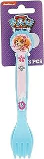 Paw Patrol Girls Plastic Cutlery Set Spoon and Fork