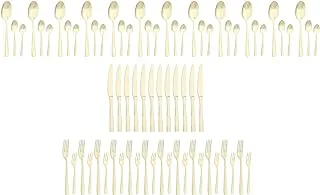 Abert Rinascimento Cutlery Set - Gold, 77 Pieces