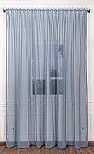 Airdot Plain linen sheer Curtains Color teal-1Panel 300cmX280cm