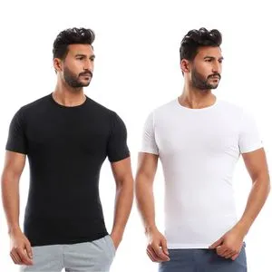 Cottonil Bundle Of TWO Round Neck Men Undershirts