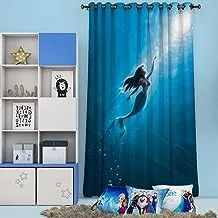 Little Mermaid Kids Shatta Curtain 48 Stripe One Side