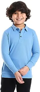 CAESAR Unisex School Basics Long Sleeve Polo Shirt