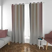 Shatta Printed Ombre Curtain 49 Rings One Side