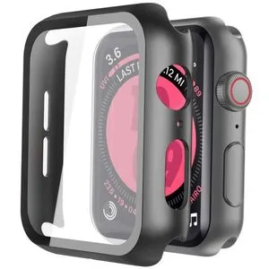 Cover With Screen Protector For Apple Watch - 44mm - Black