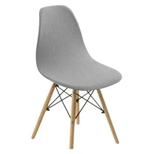 Shell Chair Seat Cover Washable Celebrations Ceremonies Light Gray