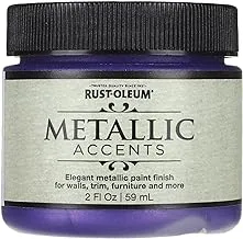 Rust-Oleum 348903 Metallic Accents Paint, 59ml - Amethyst