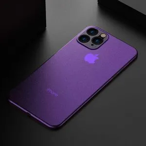 لهاتف iPhone 11 ، حافظة رفيعة للغاية من مادة البولي بروبيلين (بنفسجي)