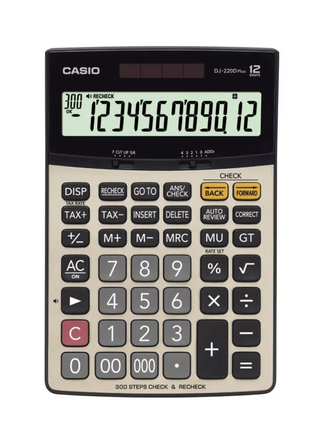 CASIO 12 Digits Calculator DJ-220DPLUS-WA-DP Silver