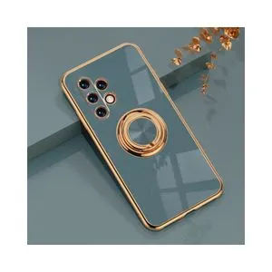 Samsung Galaxy A32 5G Case, LaimTop Luxury Electroplating Soft TPU Shell With Ring Stand Case For Samsung Galaxy A32 5G