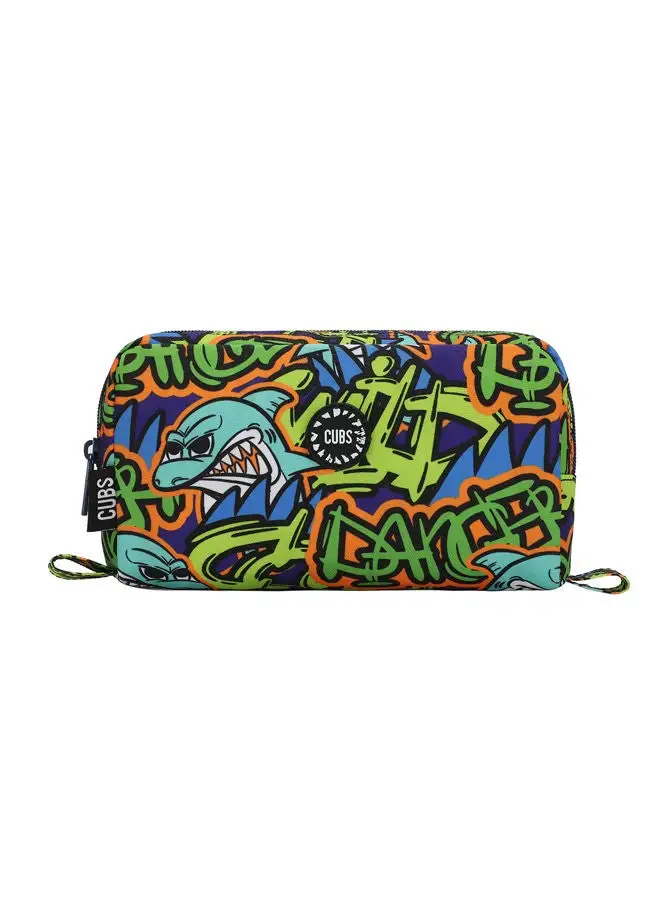 CUBS Cubs Junior Shark Dance MultiColor Pencil Case