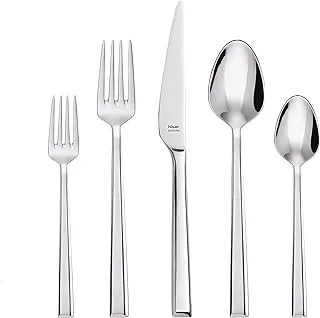 Hisar miami 18/10 satinless steel cutlery set of 89 pieces with a box - silver