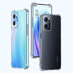 جراب Oppo Reno 7 (5G) مضاد للصدمات شفاف