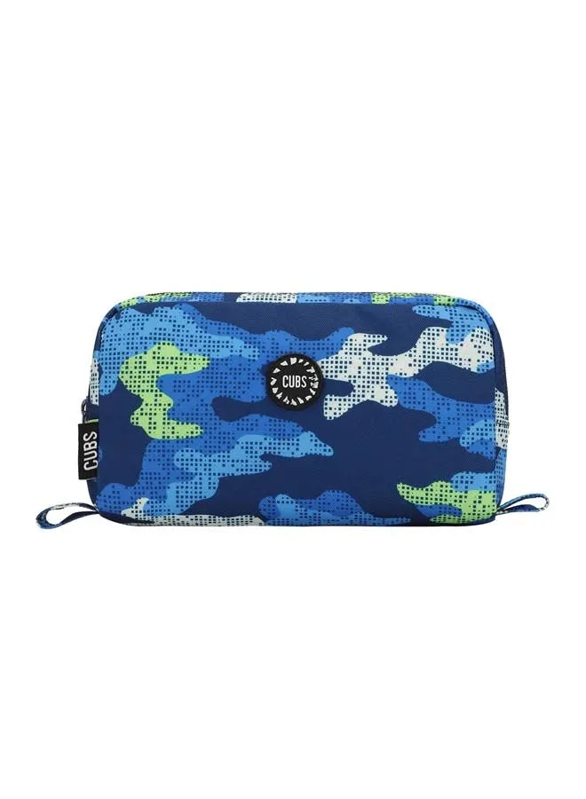 CUBS Cubs Junior Camouflage Blue MultiColor Pencil Case