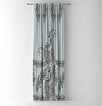 Shatta Fabrics and Curtains Peacock Pattern Print Shatta Curtain Code-254 Single Side