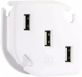 Keendex KX 2978 3-USB Portable Wall Charger - White