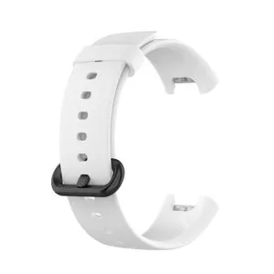 For Xiaomi Mi Watch Lite / Redmi Watch Silicone Replacement Strap Watchband, Size: One Size(White)