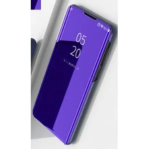 OPPO Reno 2F Plating Mirror Leather Case - Purple Blue