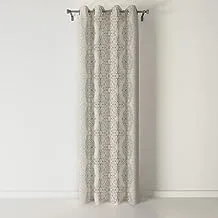 Shatta Printed Curtain Damask Pattern Code-146 Rings One Side