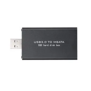 To MSATA SSD Enclosure Portable External Hard Disk Box USB D