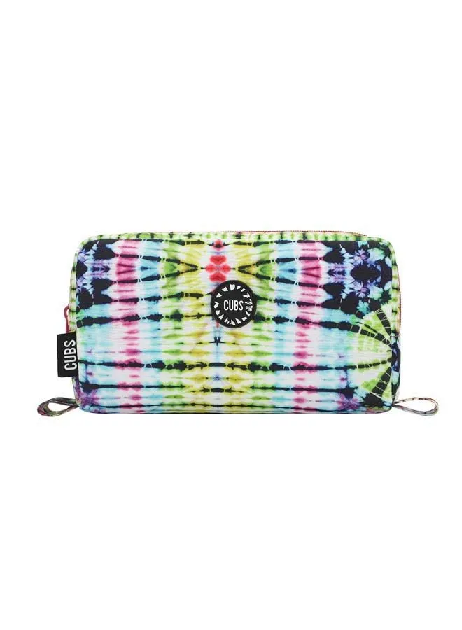 CUBS Cubs Senior Tie Dye Swirls in Black MultiColor Pencil Case