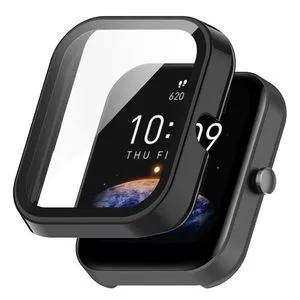 For Amazfit Bip3 / Bip3 Pro Protective Watch Case(Black)