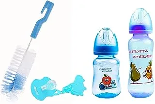 La frutta Classic gift set (2 Classic bottles 150ml,240ml & round pacifier with chain 0-6 & bottle brush)