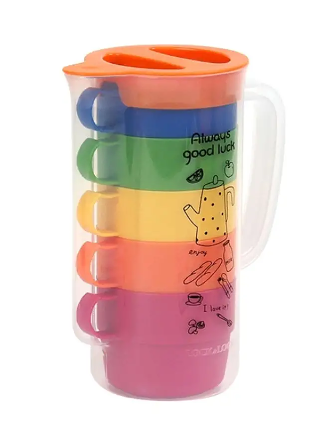 LocknLock 5-Piece Mug With Jug Multicolour