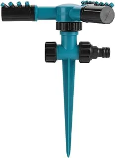 Lawn Sprinkler Adjustable Automatic 360¡ã Rotating 3 Arms Garden Watering Irrigation Tool Outdoor Large Coverage Area with Ground Spike