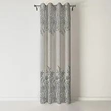 Floral Pattern Printed Shatta Curtain Code-174 Single Side Rings