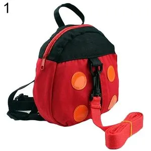 Fashion Cartoon Cute Ladybug Baby Kid Toddler Keeper Walking Safety Harness Backpack Leash Strap Bag (1)