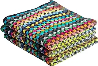 Signoola Multi-Purpose Towel Set Of 3 Pcs 50 x 90 cm Multi-color Boxes, 100% cotton.