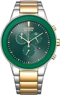 Citizen Unisex Eco-Drive Gents Watch Green Dial - At2244-84X 43Mm Green, Green, 43mm