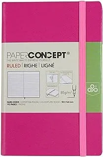 OPP PAPER CONCEPT دفتر تنفيذي ذو غلاف ناعم مقاس 14 × 9 سم - ألوان فلوو - وردي