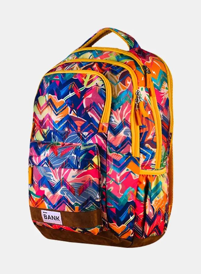 Bank Unisex Chevron Print Backpack