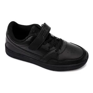 Activ Leather Teens Sneakers With Double Closure - Black