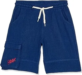 lovely land boys Elastic Waist With Drawstring Blue & White Boys Shorts Casual Shorts