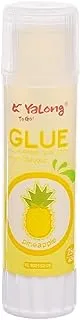 Yalong YL192162-25 All Purpose ACR Glue Stick Pineapple Flavour 25g for Students and Office - Yellow