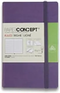 OPP PAPER CONCEPT 10.5 × 6.5 سم غلاف دفتر ملاحظات تنفيذي صلب - ألوان متنوعة - بنفسجي