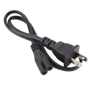 New AC Power Supply Adapter Cord Cable Connectors 2 Pin 2-prong 50cm US Plug