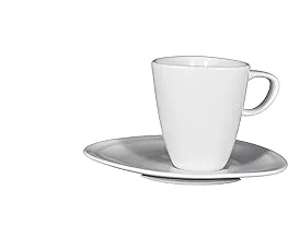 Royal Porcelain Ad Cup 10 ml With Ad Cup Saucer 11.5x12.5 cm - White