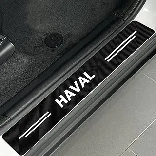 Generic 4D Anti-scratch Anti-Slip Waterproof Car Door Threshold Adhesive - HAVAL Logo - 4 Pieces - Elite ALsafwa