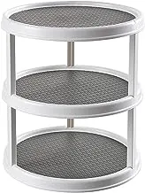 Lazy Susan Rotatable Spice Rack, Non Skid Rotating Spice Rack Condiment Holder, Kitchen Spice Organizer for Cabinets Pantry Refrigerator Bathroom (3 Tiers)